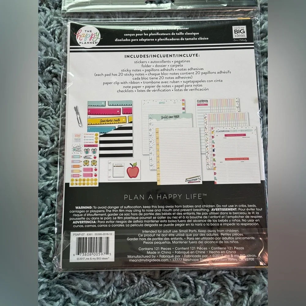 The Happy Planner 121 pieces
